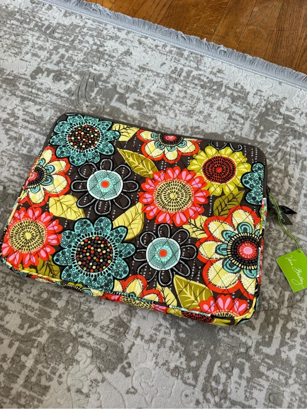 Vera Bradley Laptop Sleeve Flower Shower BNWT